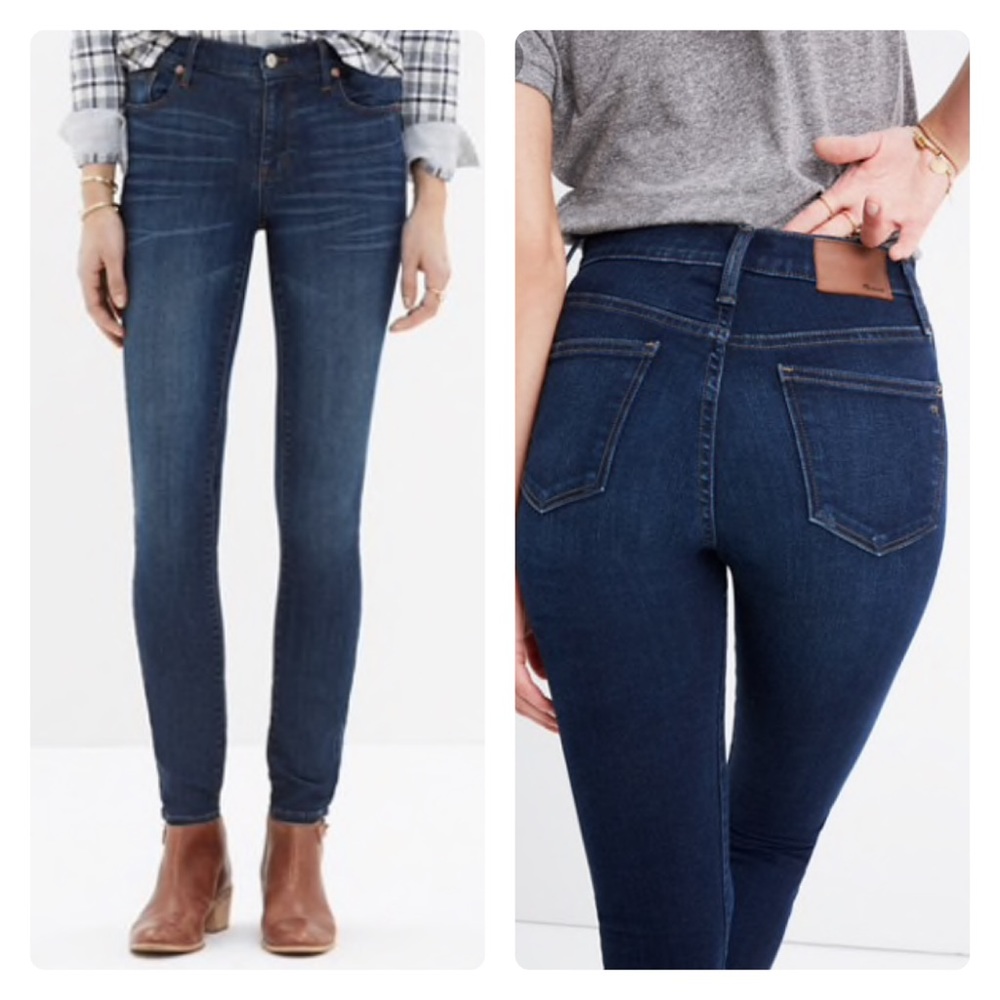 NWOT Madewell 9” High Riser Skinny 24 x 26.5